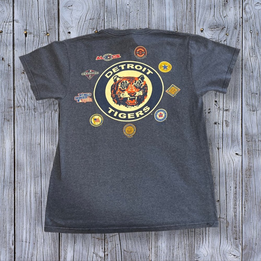 Vintage Rare Double Sided Detroit Tiger MLB World Series' T-Shirts Medium M